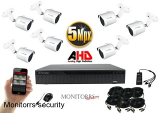 Monitorrs Security AHD 7 kamerový set 5 Mpix WTube (6041K7)